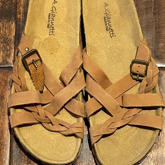 A. GIANNETTI WOMENS SANDALS MADE IN ITALY SZ 9.5 NWOT - Picture 2 of 5